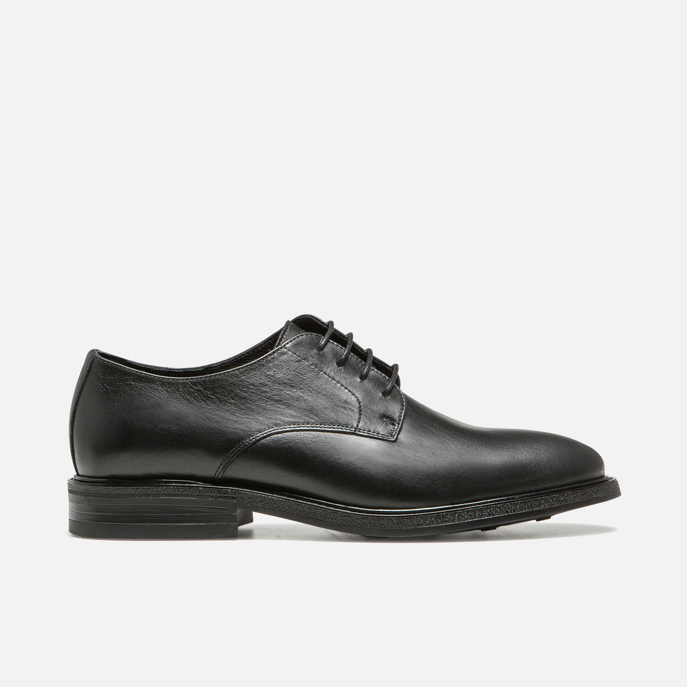 Black leather derby shoes for Men | BOOKMAKER B | KOST