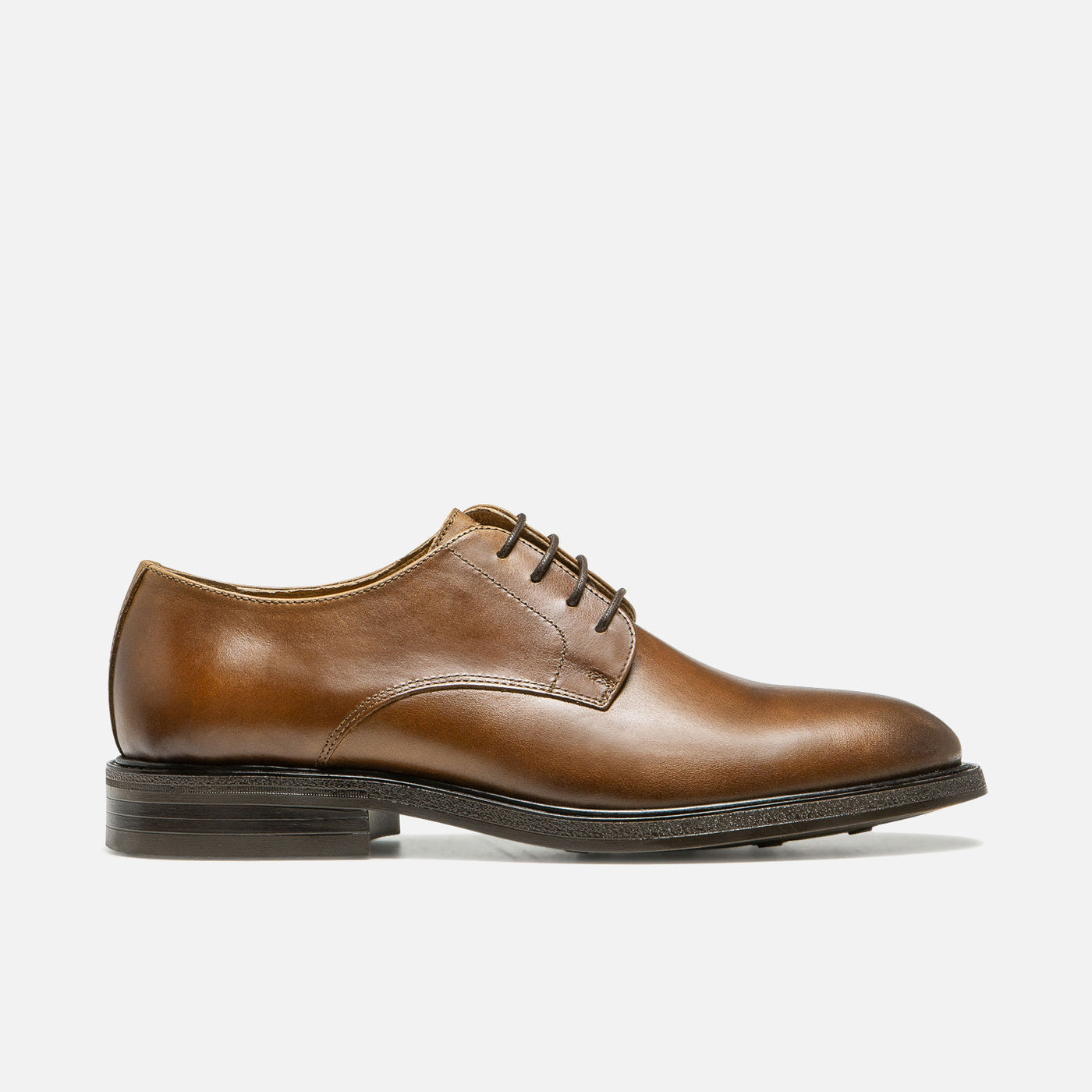 Brown leather derby shoes for Men | BOOKMAKER B | KOST