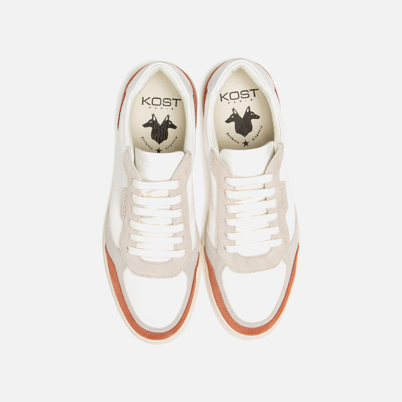 SNOOZE T ECRU+BRIQUE+GRIS - KOST