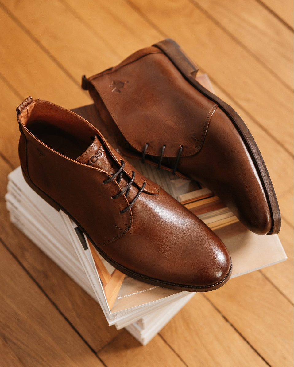 Chaussures homme en cuir marron  – MADISON 51 KOST