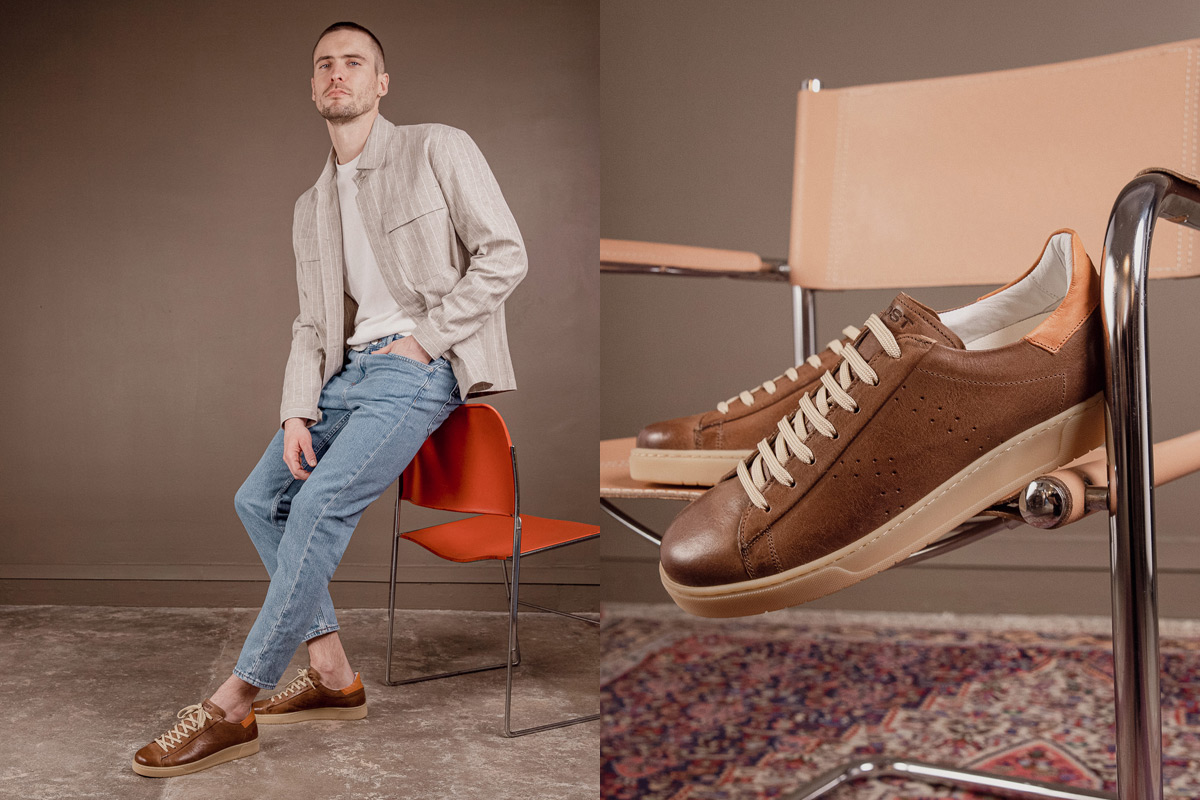 Sneakers Cuir Homme KOST