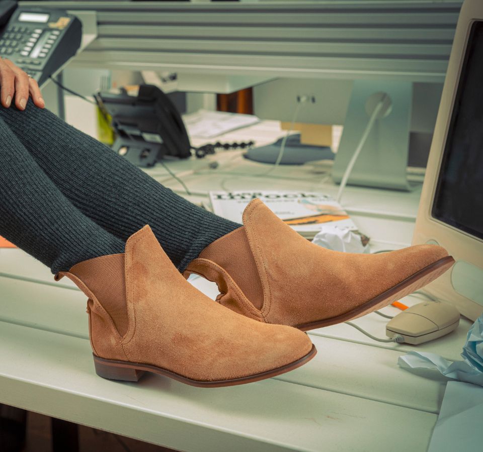 Bottines Croûte Velours Femme KOST